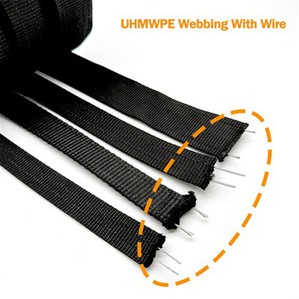 Cinghia antifurto UHMWPE per borse laterali da moto